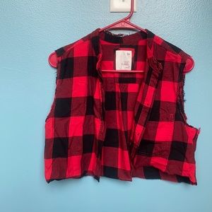Cropped flannel